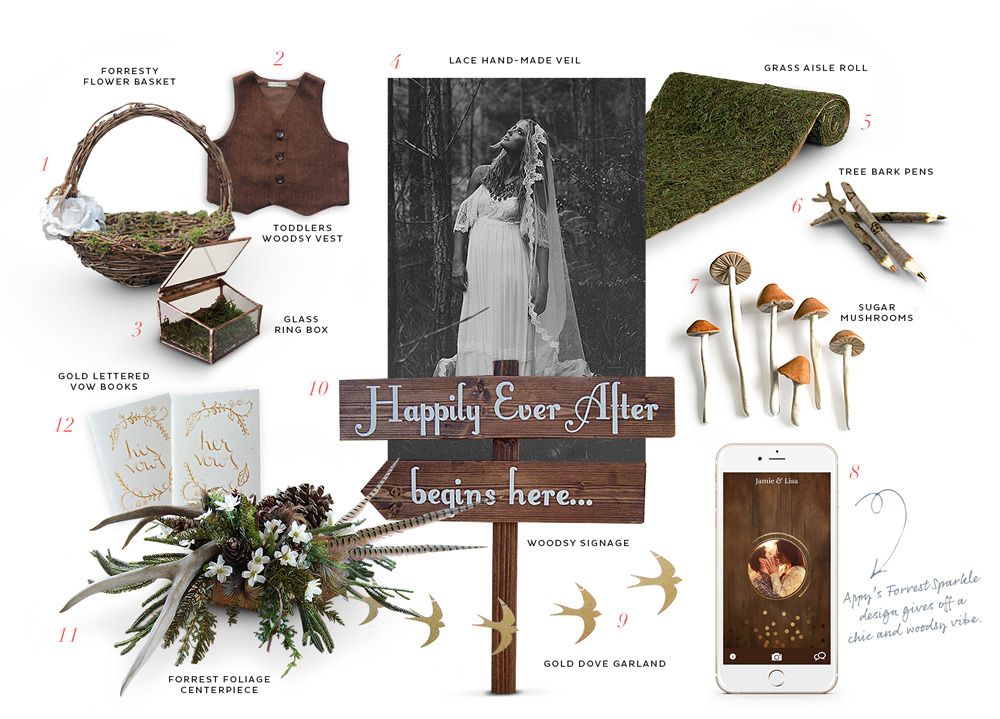 Appy's pick from Etsy for a woodland wedding