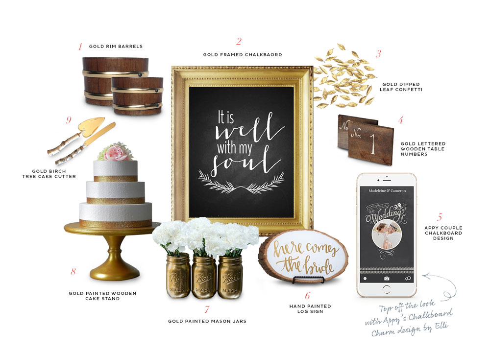 Appy Couple's Rustic Glam decor picks from Etsy