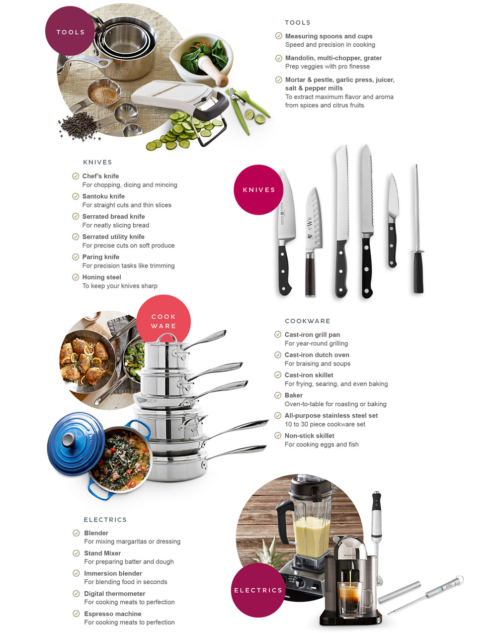 Williams-Sonoma wedding gifts for a well equipped kitchen