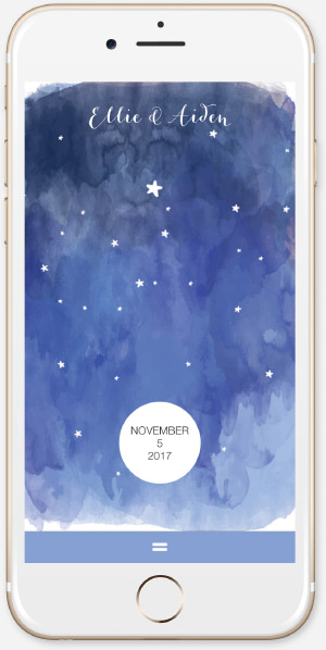 Starry Nights in Watercolor App