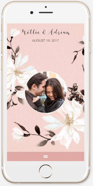 Painted Magnolias - Rose Quartz App