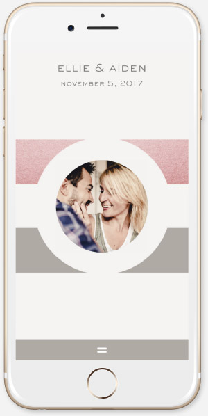 Striped Modern Rose and Grey App