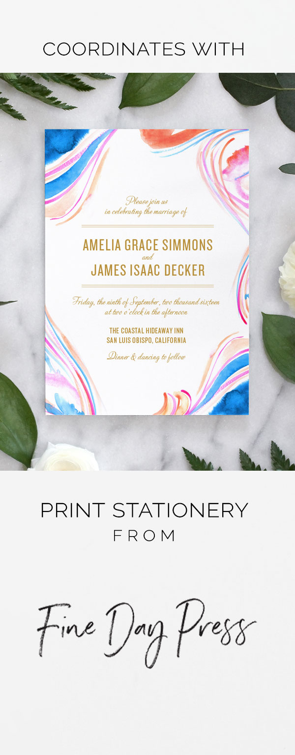 Marble Watercolor - Bright Banner