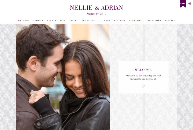 Truly Together Purple multi-pages website layout