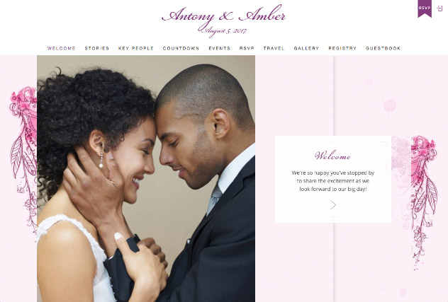Painterly Passion Pink 2 multi-pages website layout