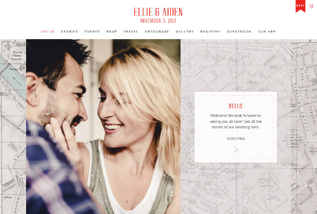 Romantic City Love – Florence multi-pages website layout