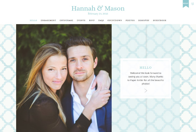 Southern Belle multi-pages website layout