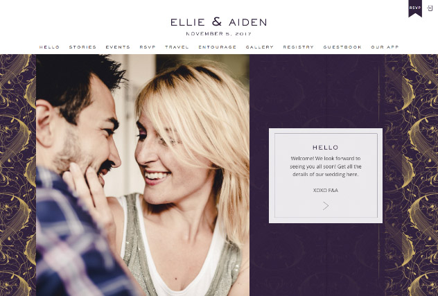 Deco Glam multi-pages website layout