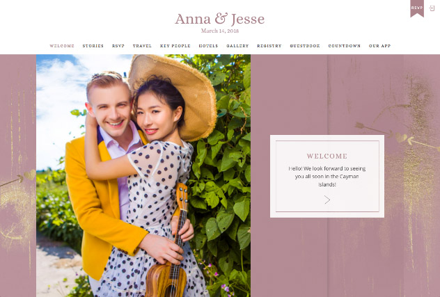 Gold Dust - Plum multi-pages website layout