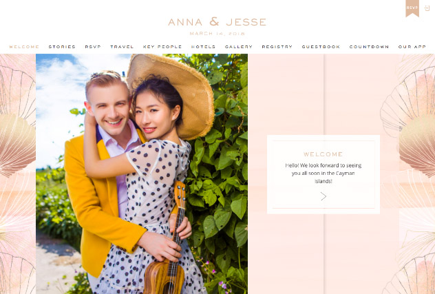 Sunset Sands multi-pages website layout
