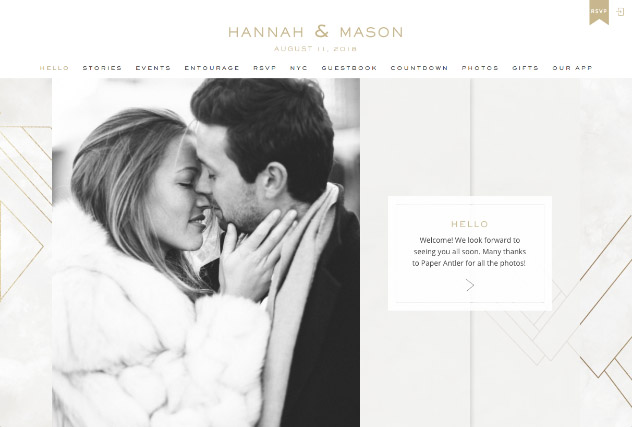 Modern Marble multi-pages website layout