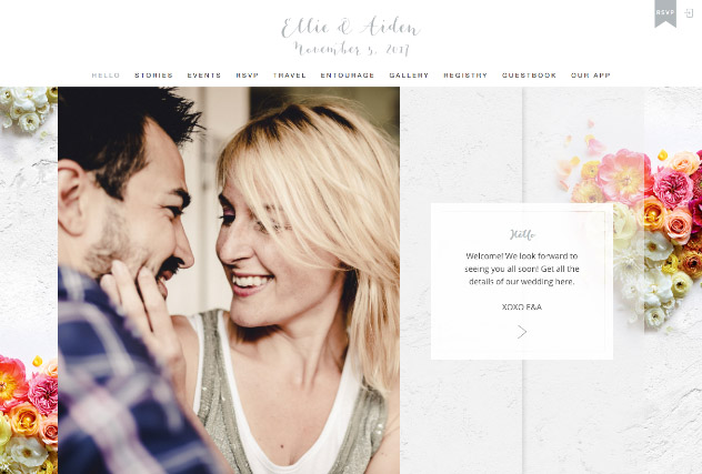 Lovers Palette multi-pages website layout