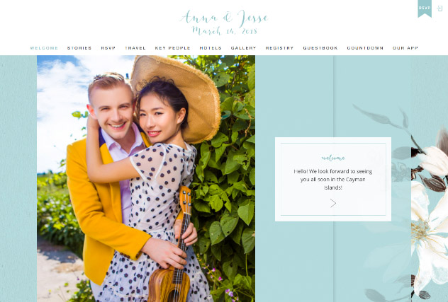 Painted Magnolias - Powder multi-pages website layout