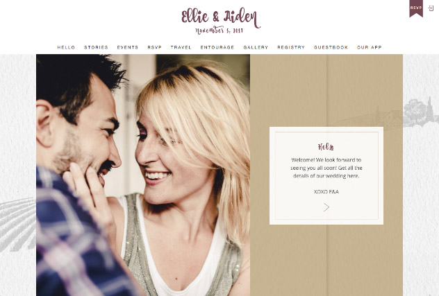 Rustic Vineyard - Gold multi-pages website layout