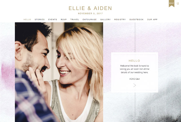 Blush to Dusk multi-pages website layout