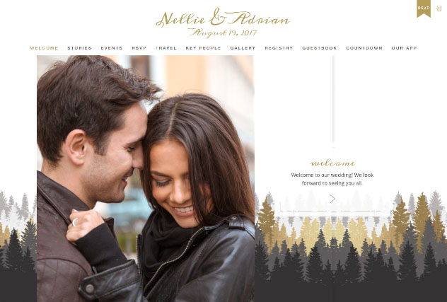 Sparkling Woods multi-pages website layout