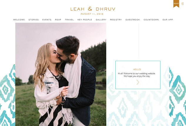 Ikat multi-pages website layout