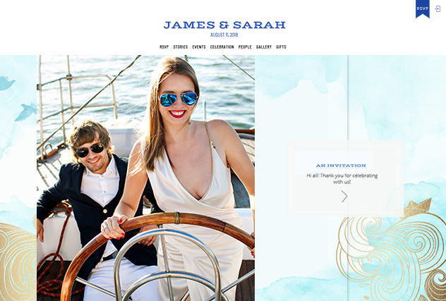 Sail Away multi-pages website layout