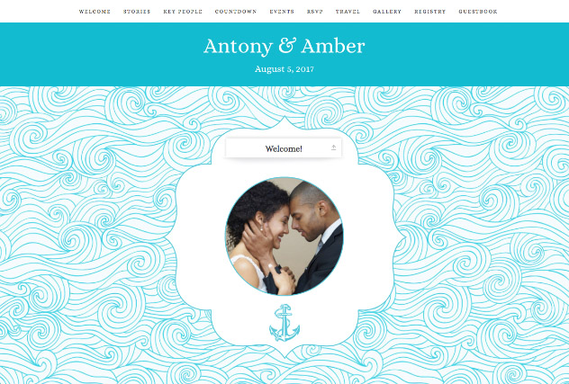 Poseidon single page website layout