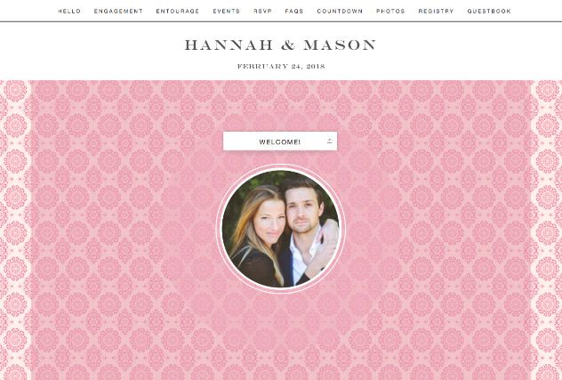 Rosebud single page website layout