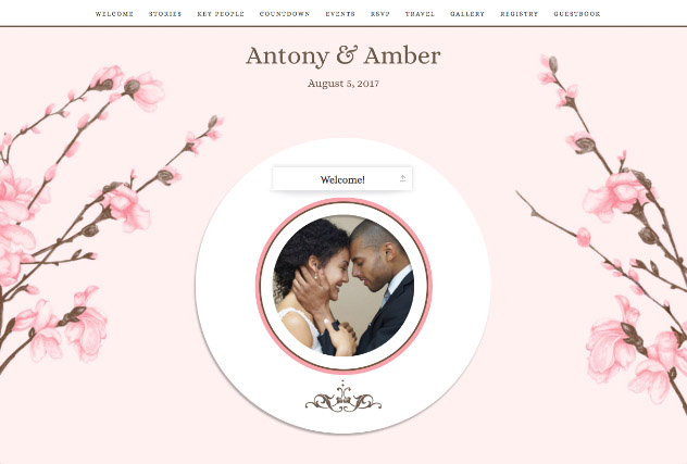 Fine Forsynthia Pink 2 single page website layout