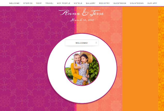 Melange single page website layout