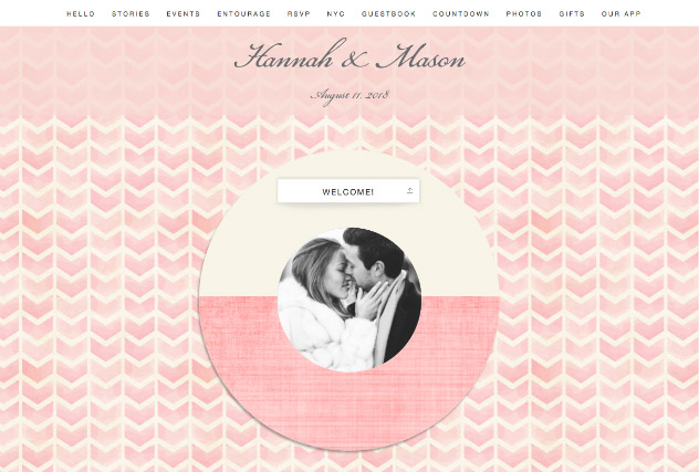 Pink Lady single page website layout
