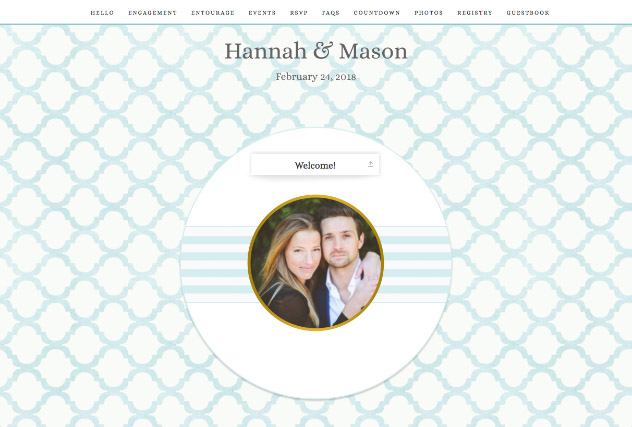Southern Belle single page website layout