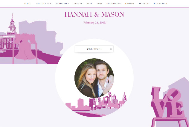 Philadelphia single page website layout