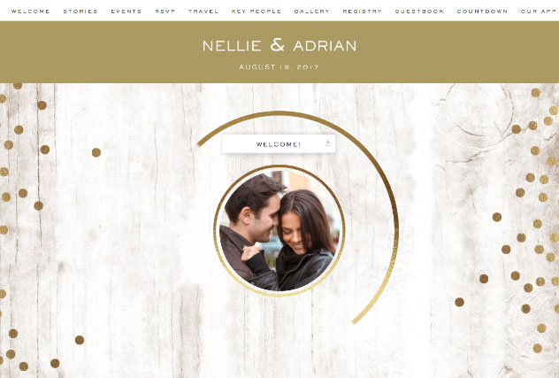 Paint it Gold single page website layout