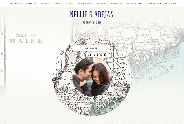 Pine Tree State Love - Maine single page website layout