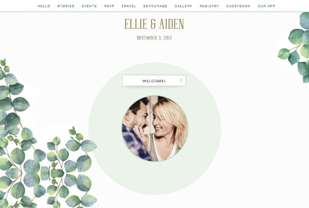 Eucalyptus single page website layout