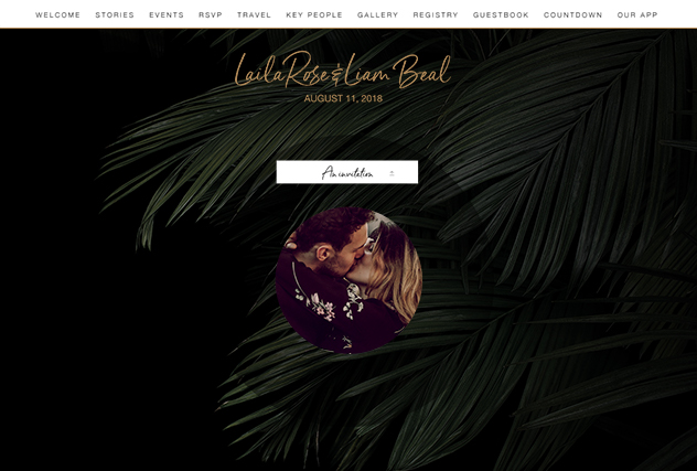 Astrid single page website layout