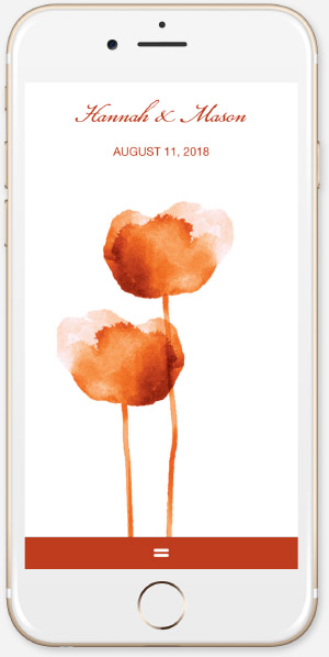 Watercolor Tulips Orange App