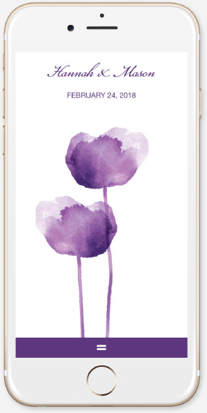 Watercolor Tulips purple App