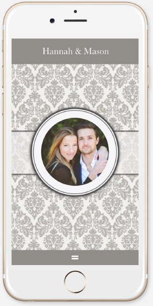 Designer Damask Gray App