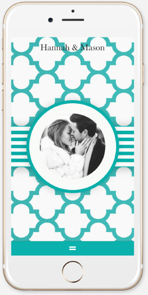 Turquoise Quatrefoil App