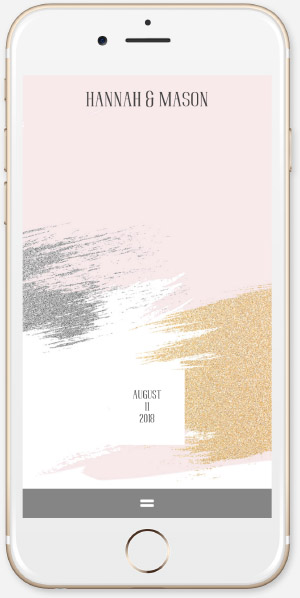 Brushed Glitter - Rose App