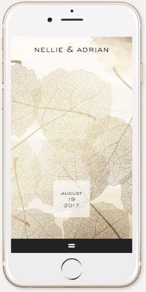 Gold leaves App