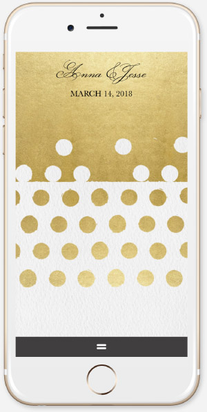 Stamped Dots - Natural App