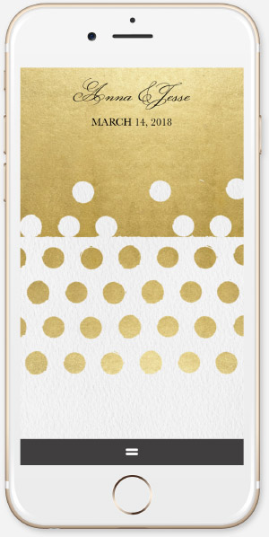 Stamped Dots - Natural App