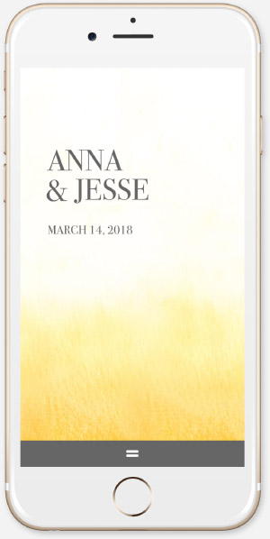 Ombre Yellow App