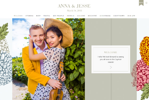 Autumn Bouquet multi-pages website layout