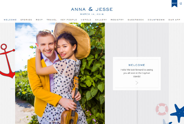Nautical Summer multi-pages website layout