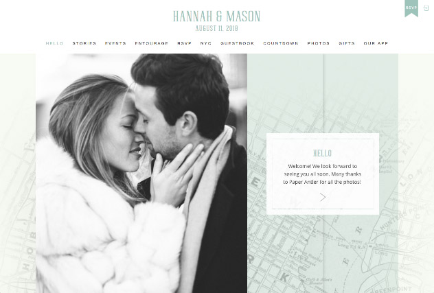 Rustic City Love - New York multi-pages website layout