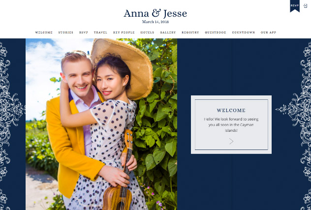 Opulent Crest Blue multi-pages website layout