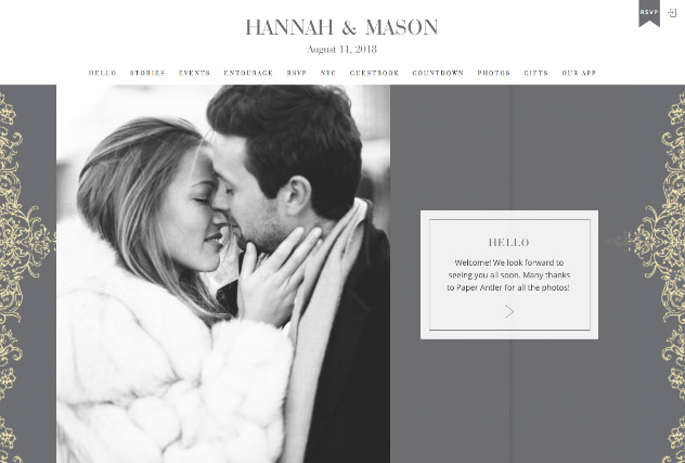 Opulent Crest Grey multi-pages website layout