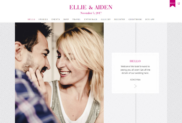 Truly Together Pink multi-pages website layout