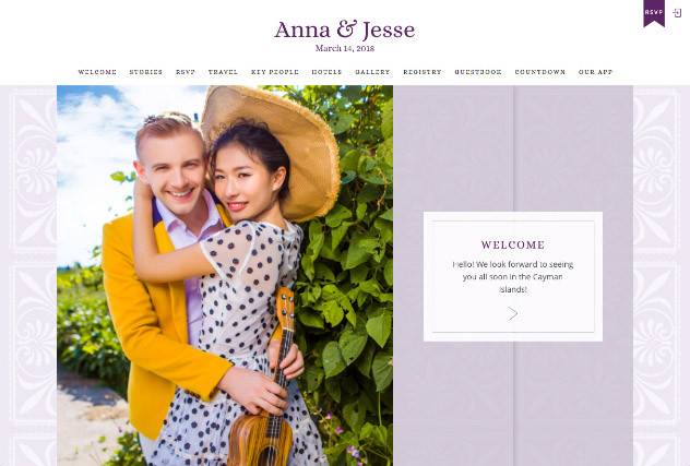 Traditional Talavera Purple multi-pages website layout