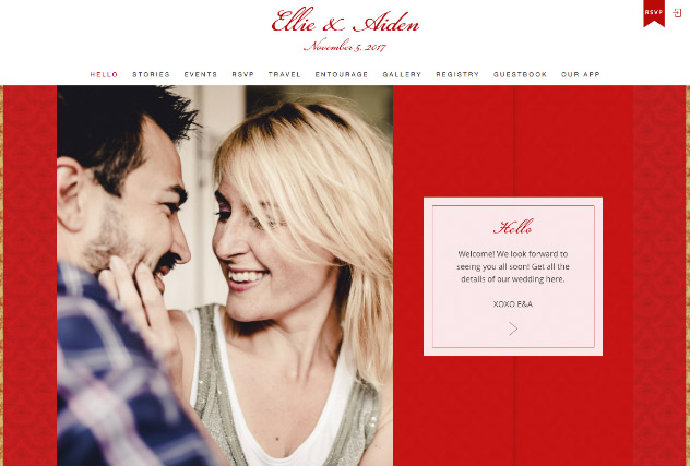 Gilded Cameo multi-pages website layout